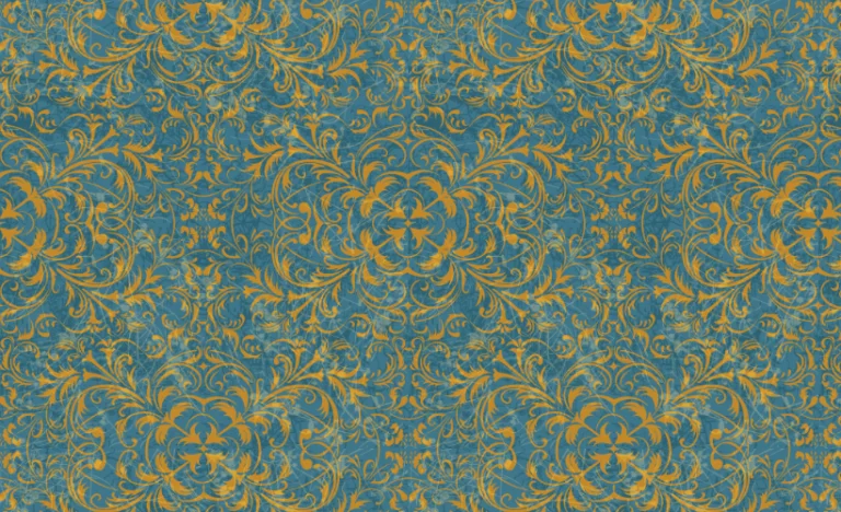 FLORENTINE DAMASK TOPAZ SEA