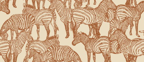 SAFARI WANYAMA A DAZZLE OF ZEBRAS CREAM WITH CLAY-