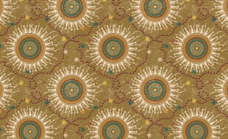 SURFACE PATTERN DESIGN-SAFARI HIFADHI MARA NAIBOR MEDALLION