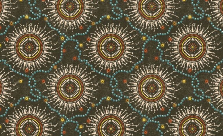SURFACE PATTERN DESIGN-SAFARI HIFADHI SAMBURU NAIBOR MEDALLION