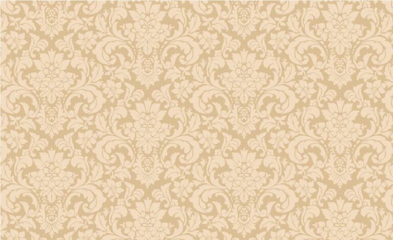 DAMASK PATTERN OF SOFT CARAMEL COLOR