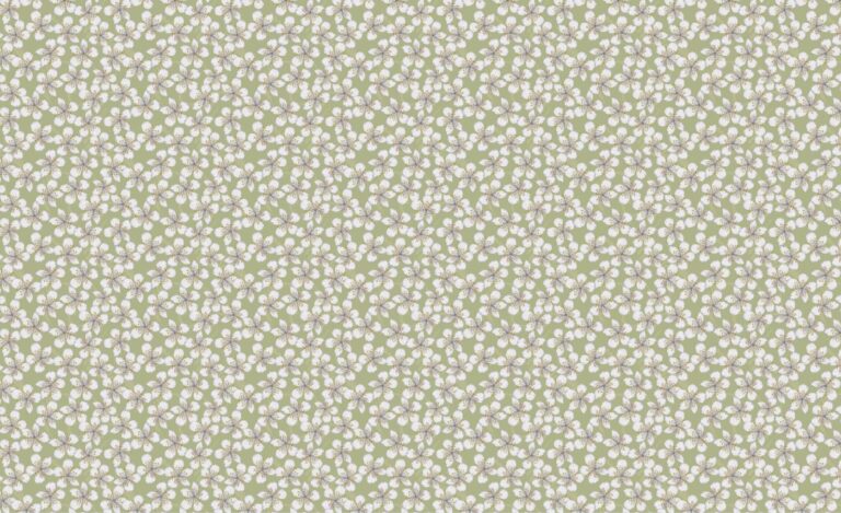 surface pattern design watercolor blossoms on olive green background