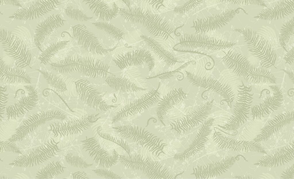 SURFACE PATTERN DESIGN FERNS AND BRANCHES IN A SEAMLESS PATTERN